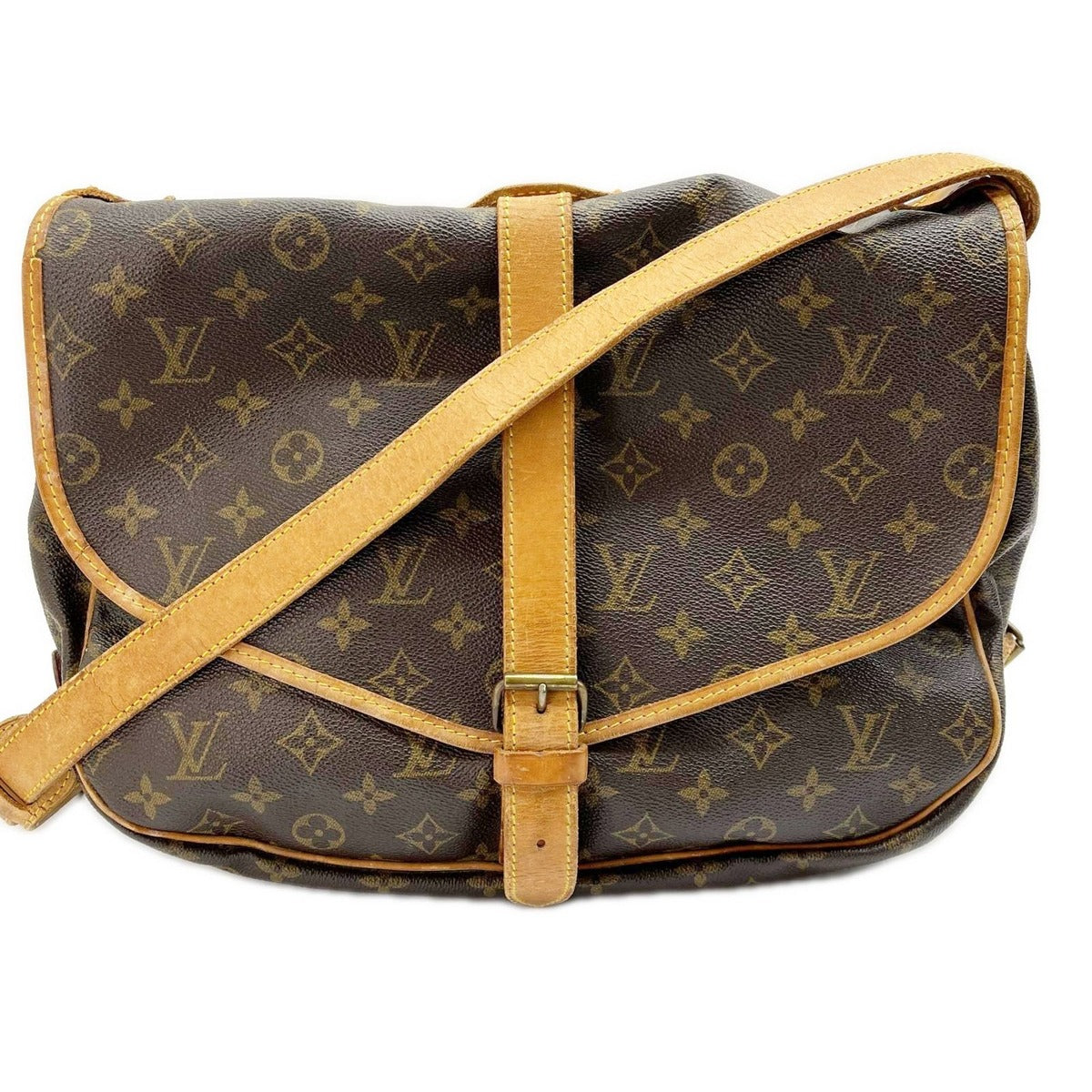 Louis Vuitton Shoulder Bag Saumur 35 Monogram Brown
