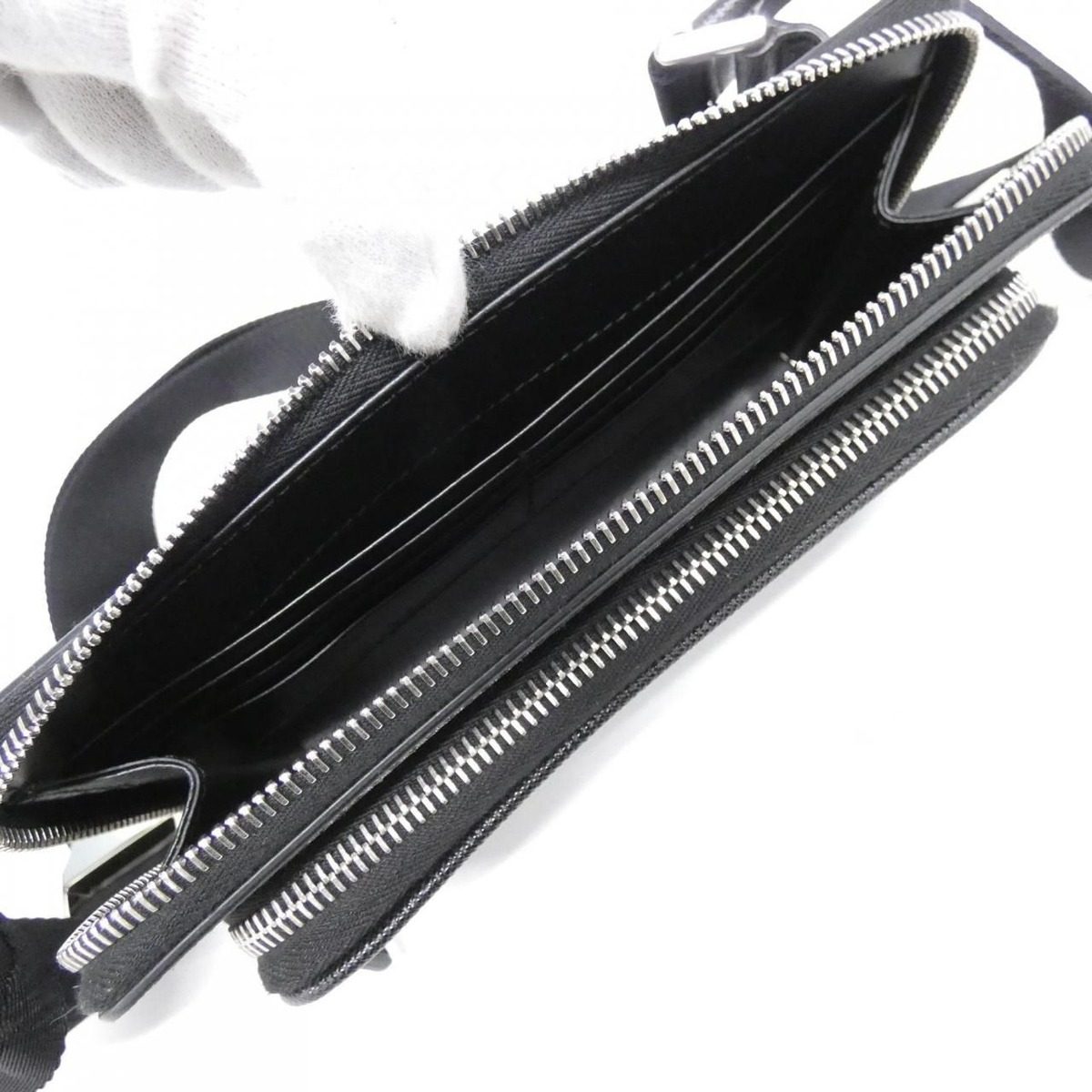 Prada Waist Bag Belt Bag Silver — view 7