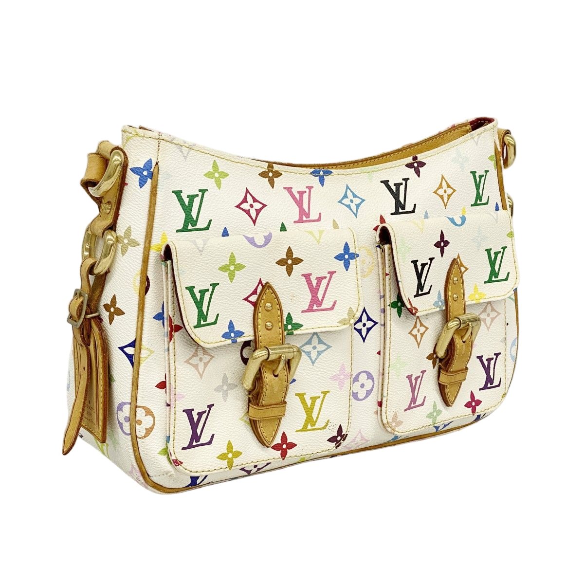 Louis Vuitton Shoulder Bag Monogram Multicolor Lodge GM Blanc — view 2