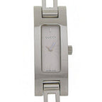 Gucci Stainless Steel Quartz Analog Display Silver Dial Watch
