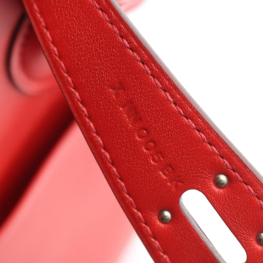 Hermes Shoulder Bag Lindy 26 Rouge Tomato Leather — view 5