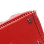Hermes Shoulder Bag Lindy 26 Rouge Tomato Leather — view 8