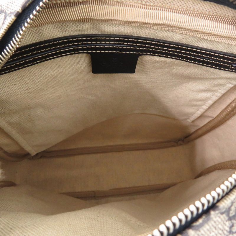 Gucci GG Supreme Canvas Navy Beige Shoulder Bag Blue 0088 — view 6