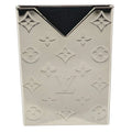Louis Vuitton Card Case Holder Metal Silver