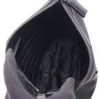Prada Shoulder Bag Saffiano Travel Black Nylon Leather — view 3