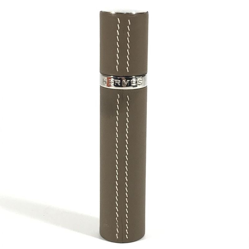 Hermes Accessory Case Atomizer Leather Etoupe Gray
