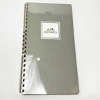 Hermes Notebook Cover Agenda Vision Calf Green Yellow with Initial — view 9