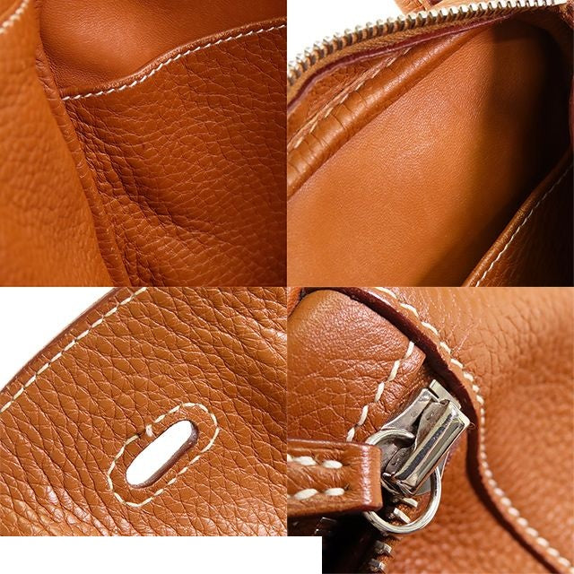 Hermes Lindy 30 Gold Silver Taurillon 2-Way Shoulder Bag — view 8