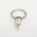 Gucci Anga Forest Eagle Head Silver Ring