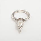 Gucci Anga Forest Eagle Head Silver Ring