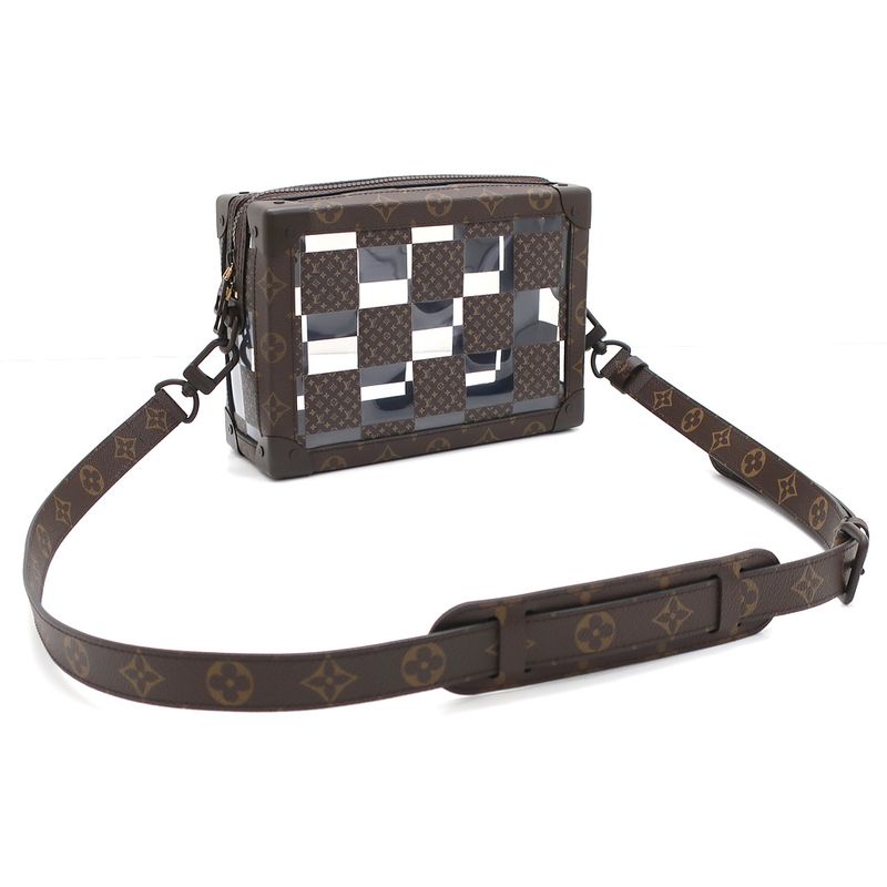Louis Vuitton Slim Soft Trunk Monogram Chess Canvas Brown — view 7