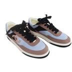 Chanel Size 38 Suede Light Blue Dark Pink Brown — view 2