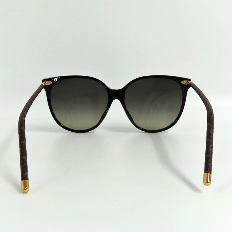Louis Vuitton Sunglasses Fast Round Z1710 E Monogram Black — view 2