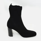 Hermes Jenna 90 Black Size 38 1 2 Short Knit Boots — view 3