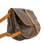 Louis Vuitton Shoulder Bag Monogram Saumur 35 Brown — view 2