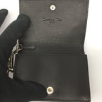 Christian Dior Enamel Cannage Card Case Black — view 4