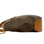 Celine Vintage Macadam Blason Logo Pattern Leather Tote Brown — view 5
