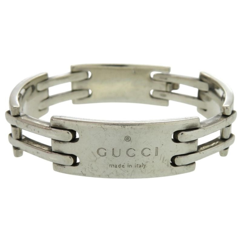 Gucci Logo Plated Silver 925 Bracelet 0520 — view 2