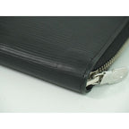 Louis Vuitton Zippy Organizer Epi Leather Long Wallet Noir Black — view 4