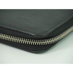 Louis Vuitton Zippy Organizer Epi Leather Long Wallet Noir Black — view 5