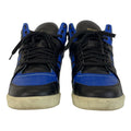 Celine 43 Blue Black Leather Sneakers High Cut
