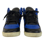 Celine 43 Blue Black Leather Sneakers High Cut