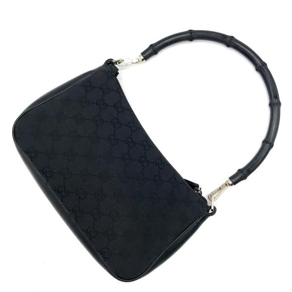 Gucci Bamboo GG Canvas Hand Bag Black — view 3