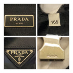 Prada Tessuto Triangle Logo Plate Checked Green Blue Black Silver Hardware — view 4