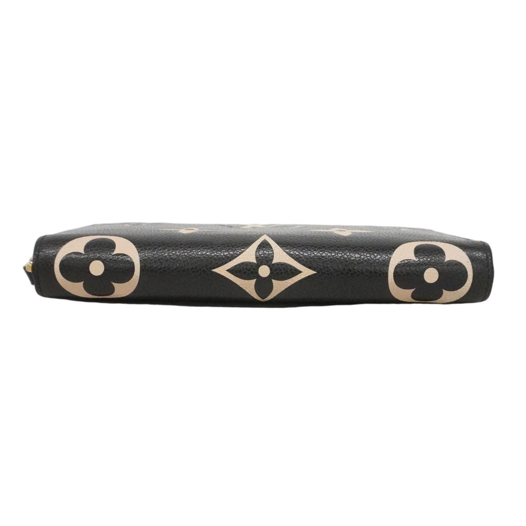 Louis Vuitton Wallet Monogram Empreinte Bicolor Zippy Black Beige — view 2