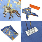 Hermes Scarf Carre 90 en Piste 100% Silk Horse Small Size Large — view 3
