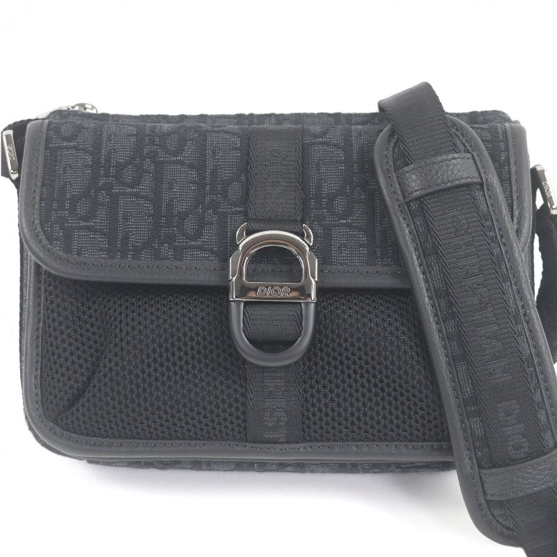Dior Homme 2 Yky Canvas Leather 8 Buckle Oblique All Over Pattern