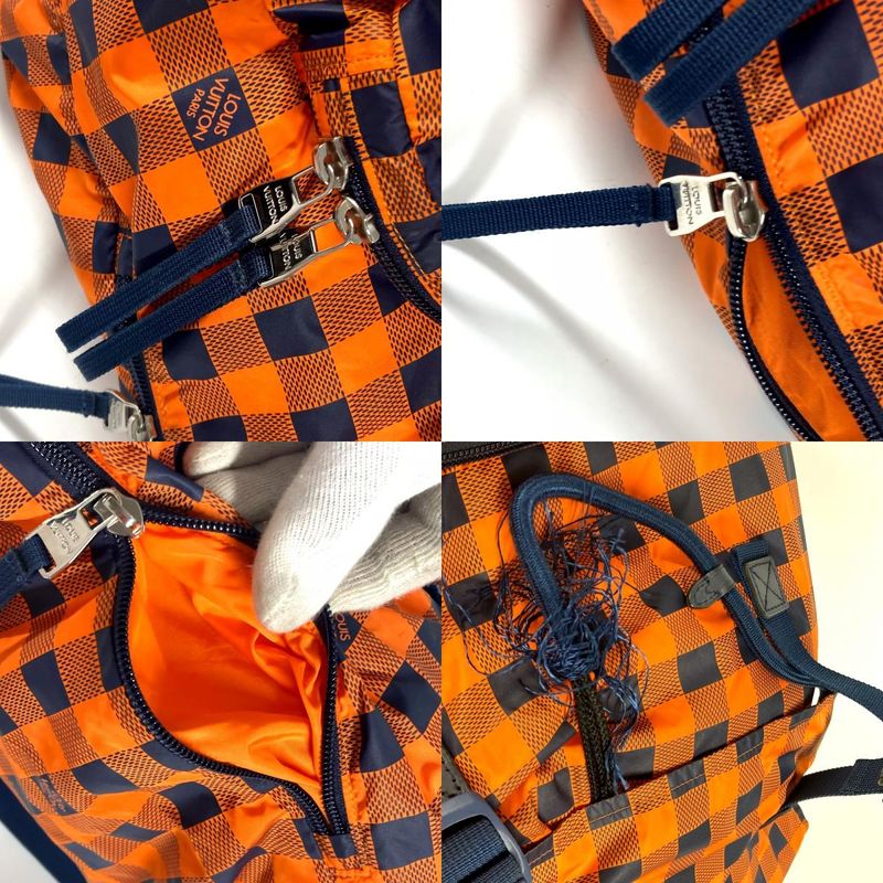 Louis Vuitton Backpack Light Pack Nylon Orange — view 8