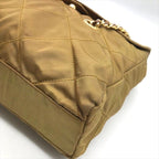 Prada Nylon Tessuto Chain Shoulder Tote Brown — view 4