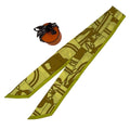 Hermes Twilly Scarf Silk Brides de Gala Ceremonial Bridle Yellow