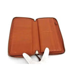 Gucci Long Wallet Micro Guccissima Organizer Brown Leather Round — view 3