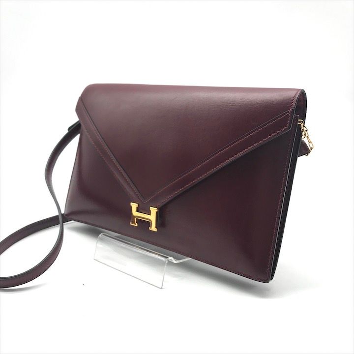 Hermes Liddy Calfskin Shoulder Bag Gold Purse — view 2