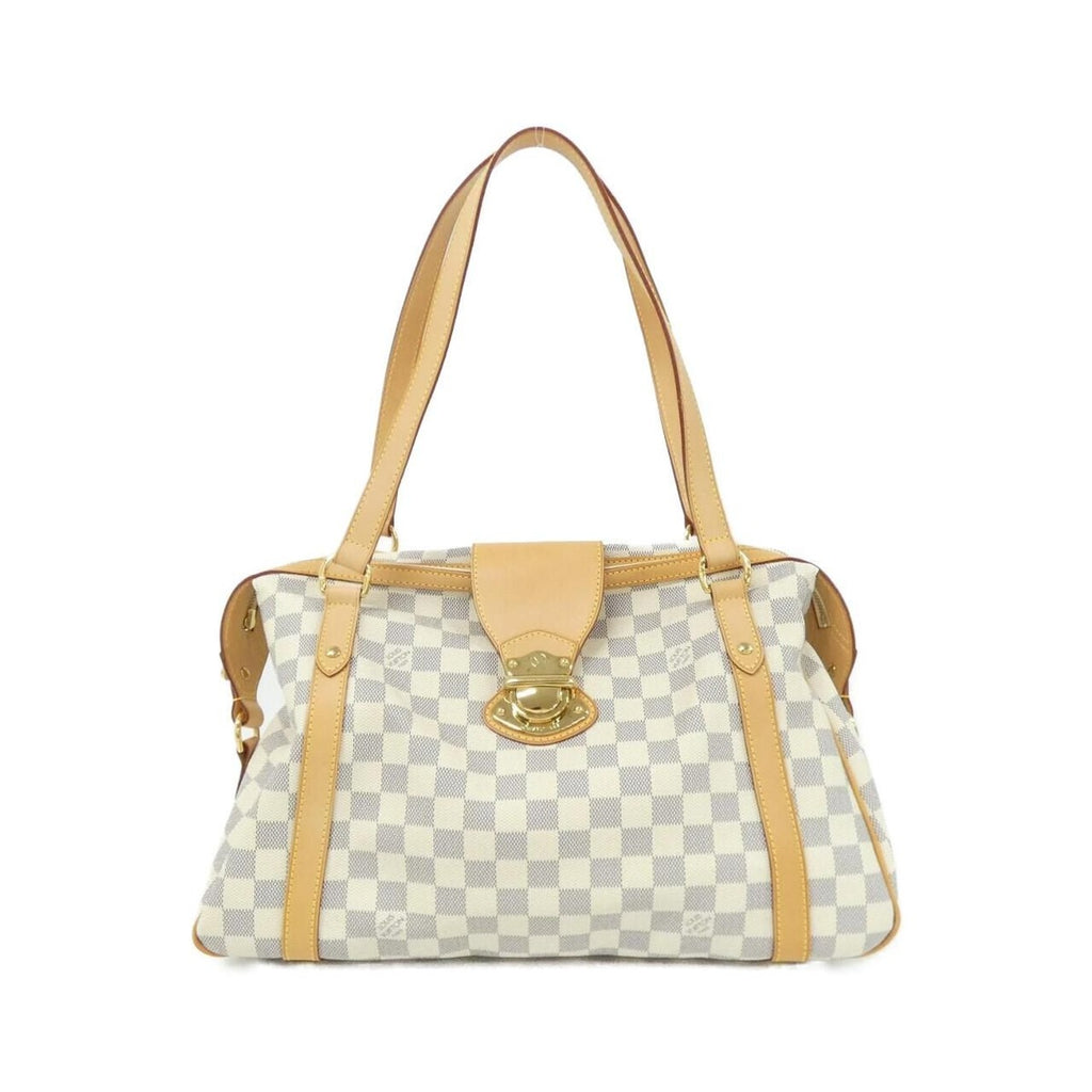 Louis Vuitton Damier Azur Streza PM Shoulder Bag Gold