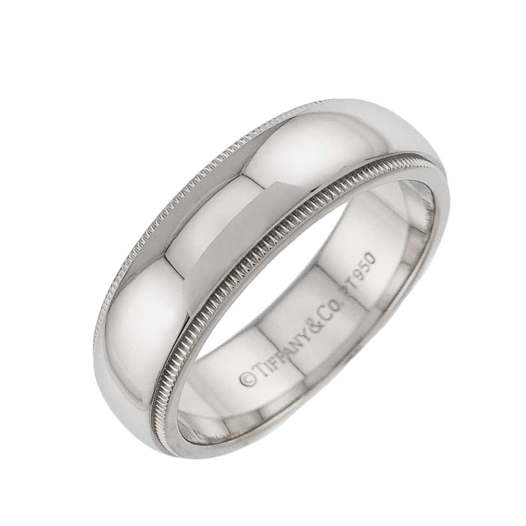Tiffany & Co Milgray Ring Pt Platinum Together Milgrain