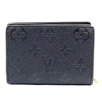 Louis Vuitton Portefeuille Monogram Empreinte Noir Leather Black Bifold Wallet