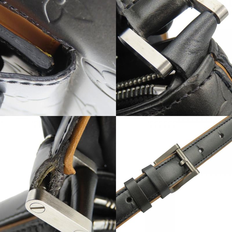 Louis Vuitton Shoulder Bag Alston Monogram Matte Dark Grey Metallic — view 6