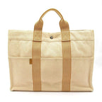 Hermes New Fourre Tout MM Canvas Tote Orange