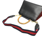 Gucci Leather Bamboo 2-Way Bag Handbag Black — view 9