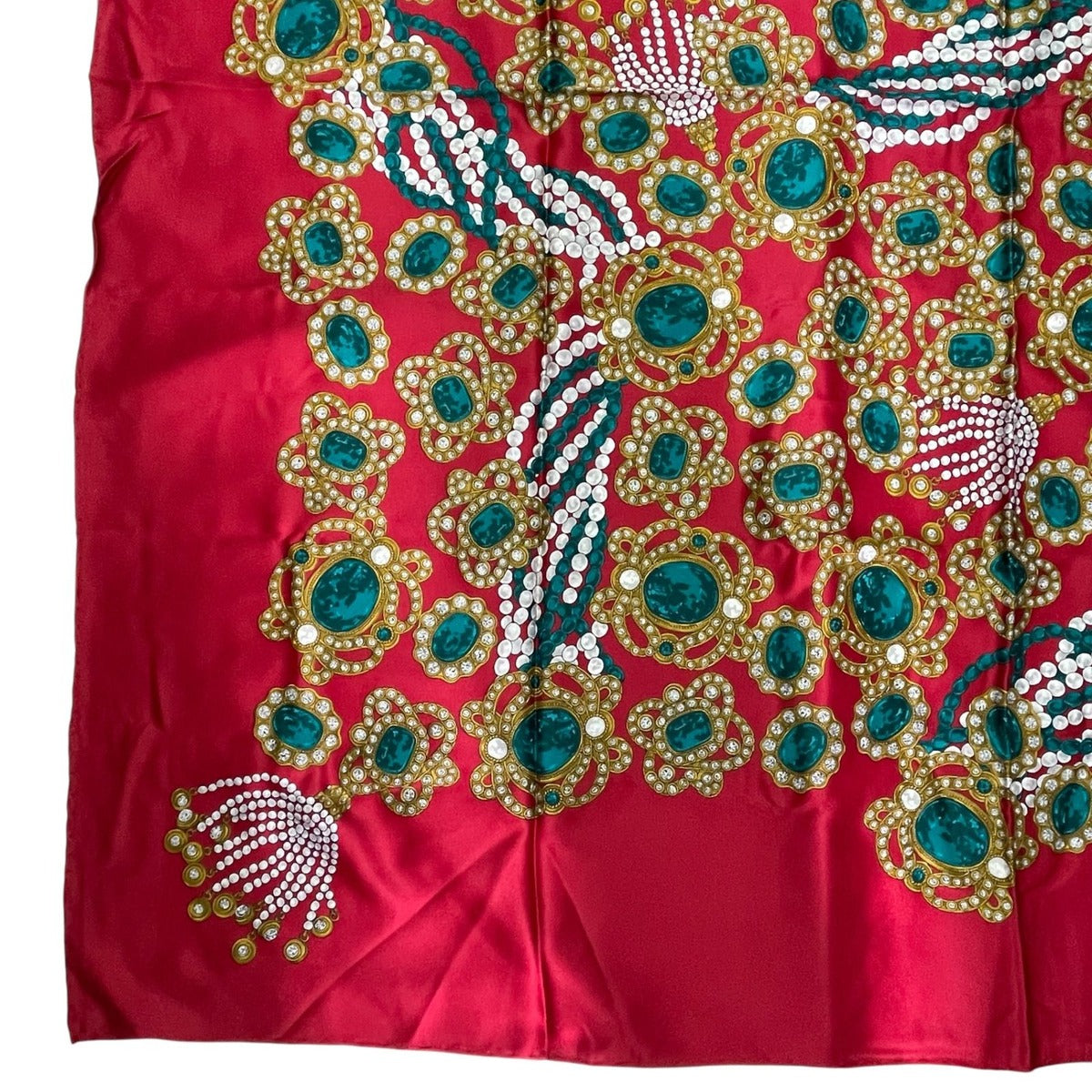 Chanel Scarf Silk Extra Large 130 Pattern Red — view 4