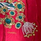 Chanel Scarf Silk Extra Large 130 Pattern Red — view 7