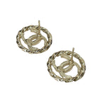 Chanel Gold Coco Mark Rhinestone Circle — view 4