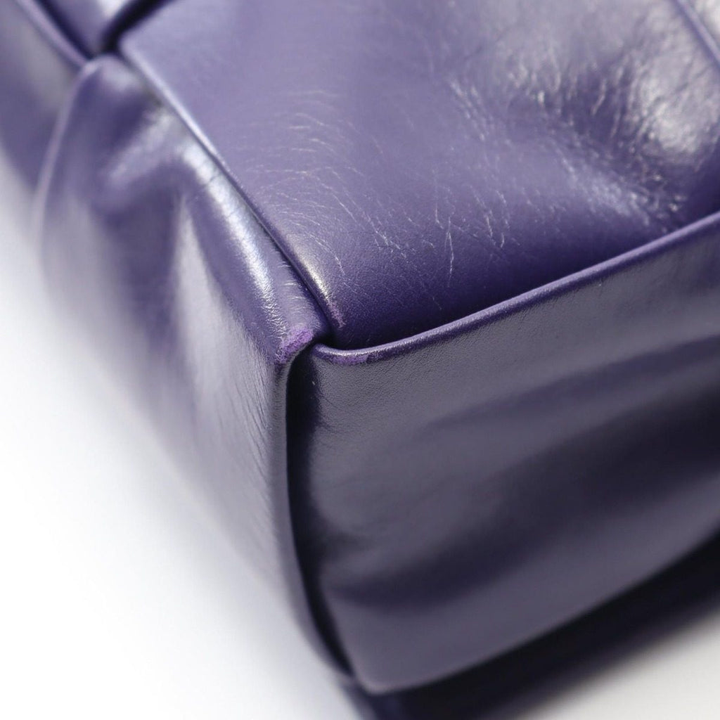 Bottega Veneta Shoulder Bag Candy Cassette Purple Leather Intrecciato — view 7