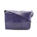 Bottega Veneta Shoulder Bag Candy Cassette Purple Leather Intrecciato
