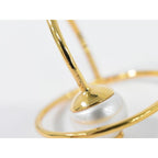 Louis Vuitton Eclipse Faux Pearl Ring M Size 14 GP Gold Plated — view 6