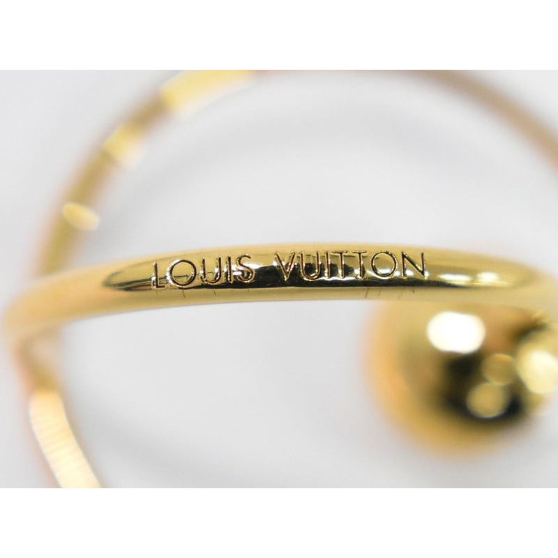 Louis Vuitton Eclipse Faux Pearl Ring M Size 14 GP Gold Plated — view 8