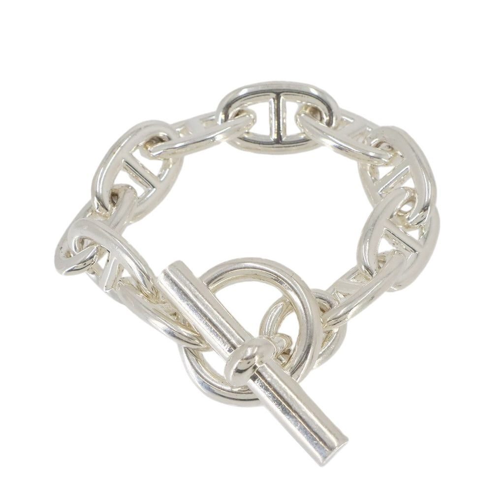 Hermes Chaine D'ancre TGM Bracelet 10 Links 15 925 Sterling Silver Dancre